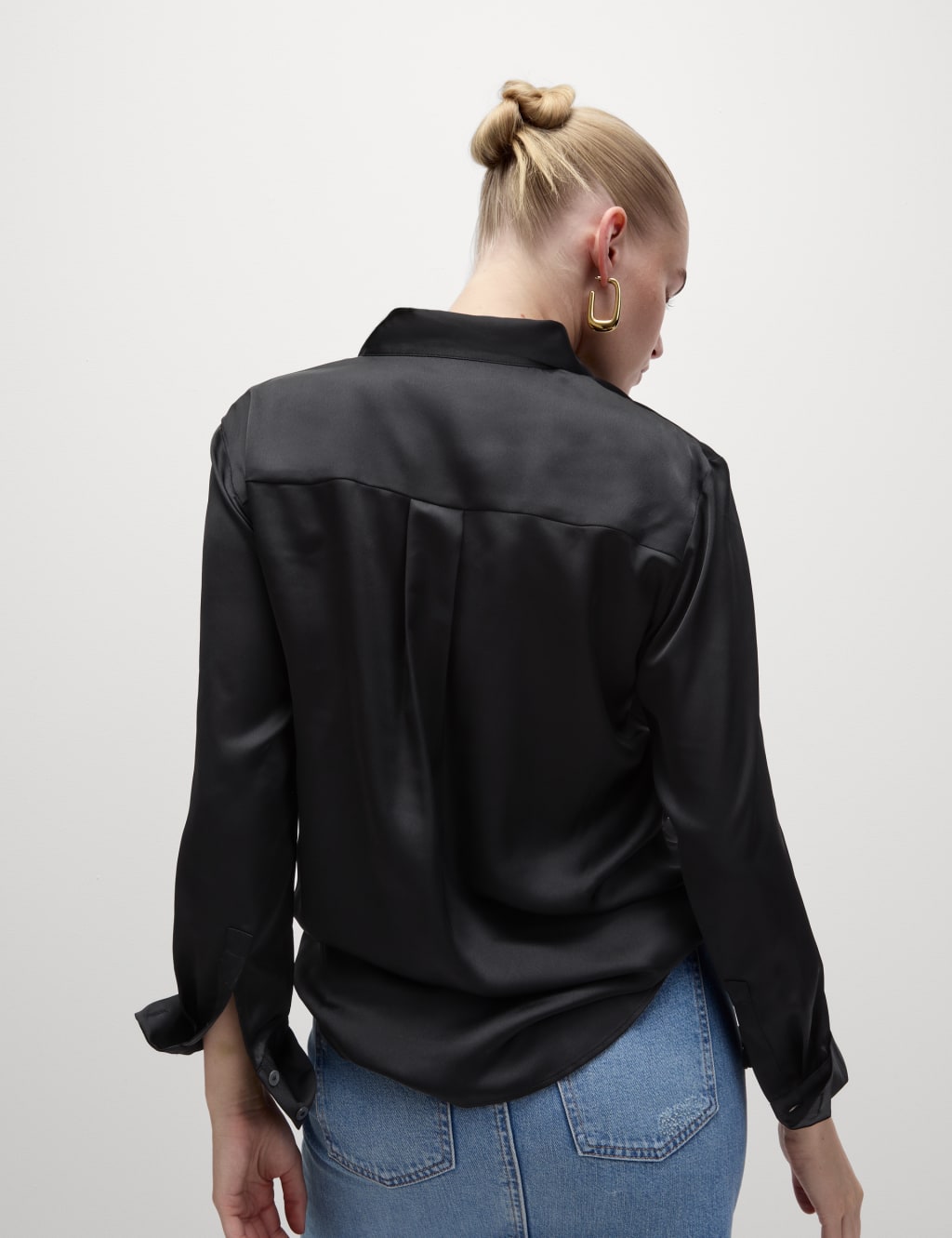 Satin Shirt M S Collection M S