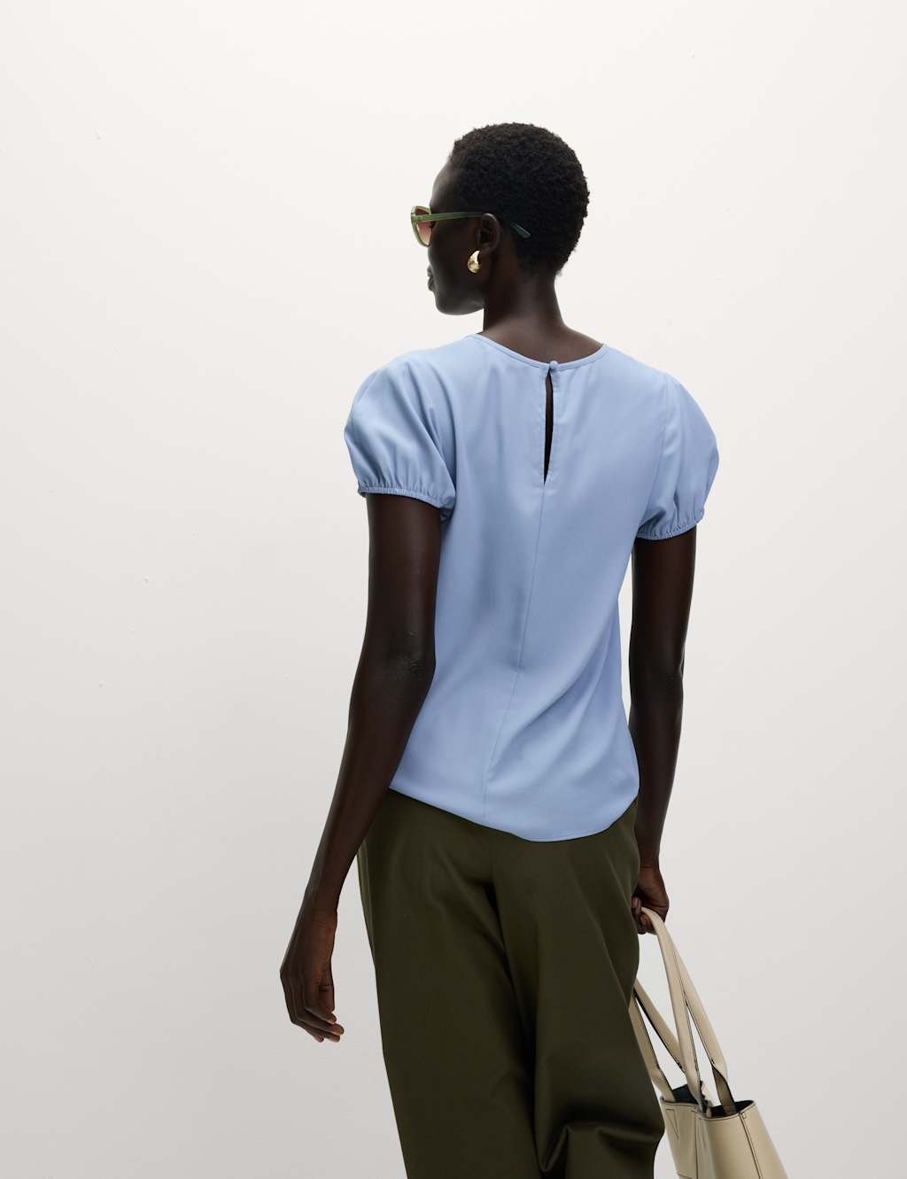 Regular Fit Puff Sleeve Top 4 of 5