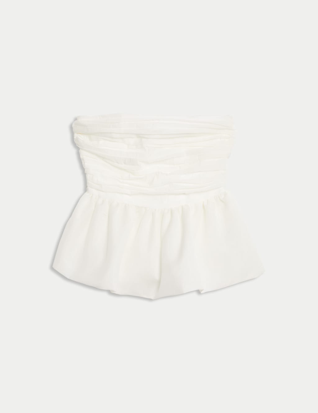 Organza Peplum Bandeau Top 2 of 6