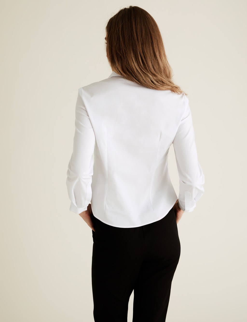 PETITE Cotton Fitted Long Sleeve Shirt 5 of 5