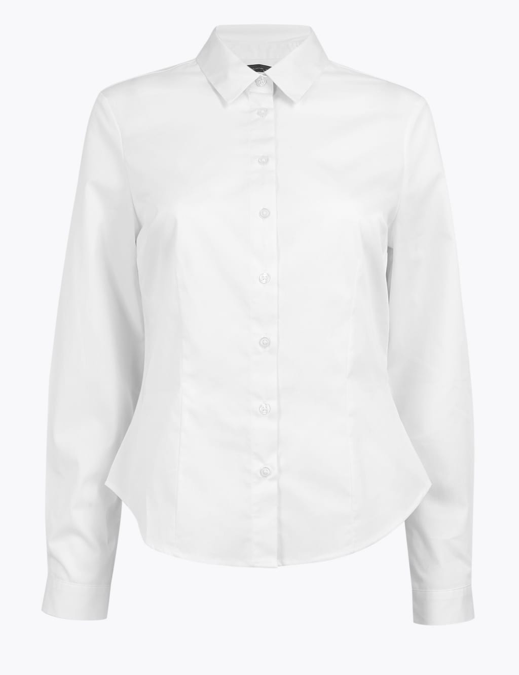 PETITE Cotton Fitted Long Sleeve Shirt 2 of 5