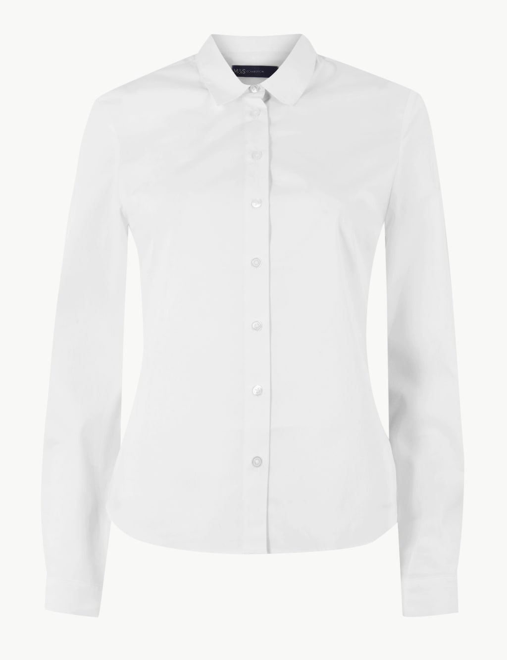 Cotton Rich Fitted Long Sleeve Shirt 2 of 2