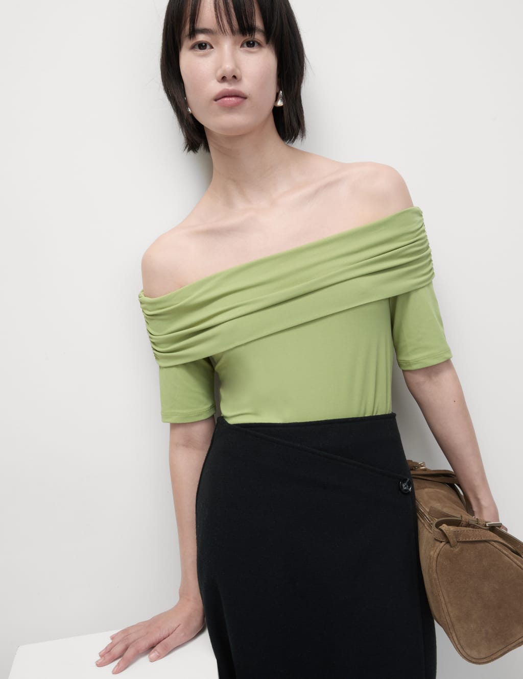 Jersey Bardot Top 4 of 7