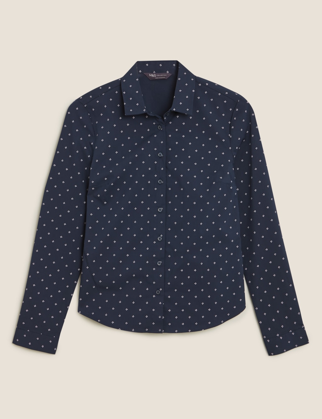 Geometric Fitted Long Sleeve Shirt 2 of 4