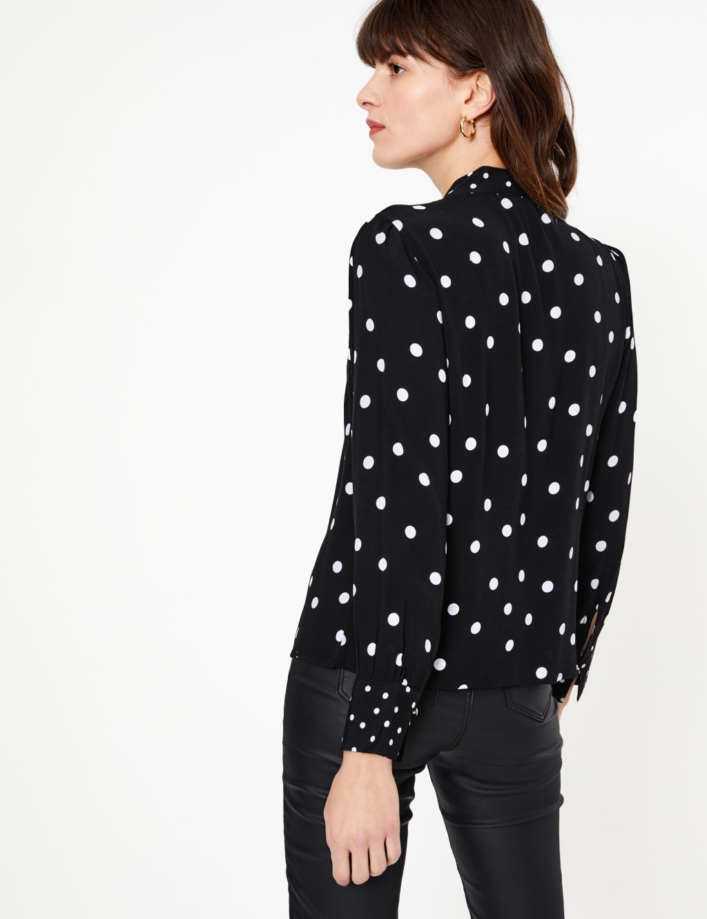 Spotty blouse top