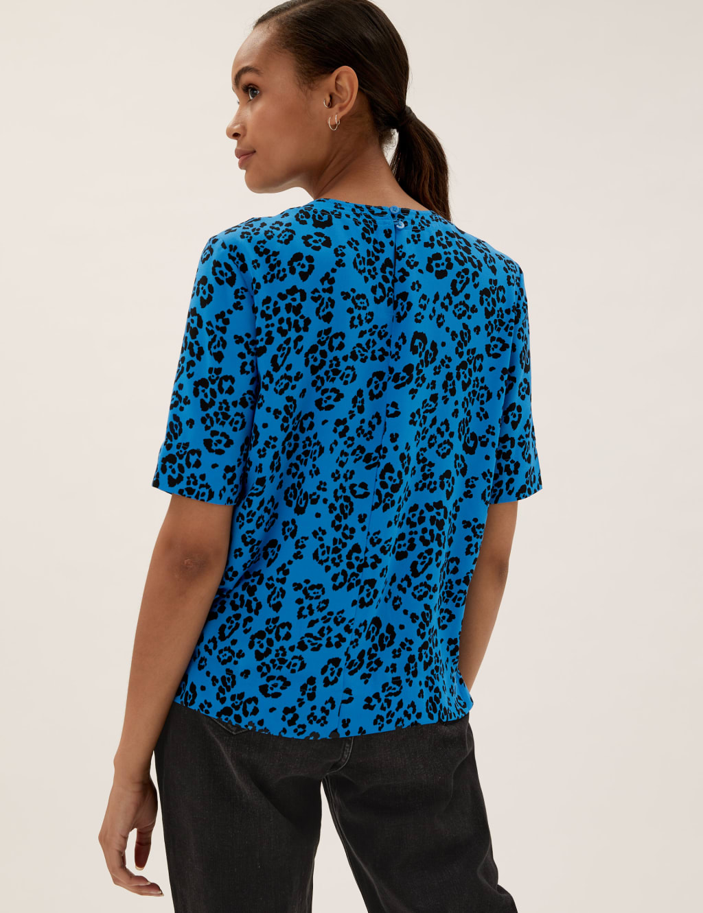 Animal Print Short Sleeve Top 3 of 4