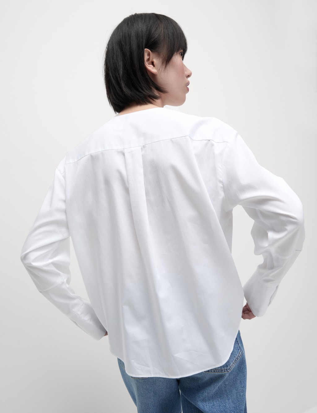Pure Cotton V-Neck Shirt 5 of 5