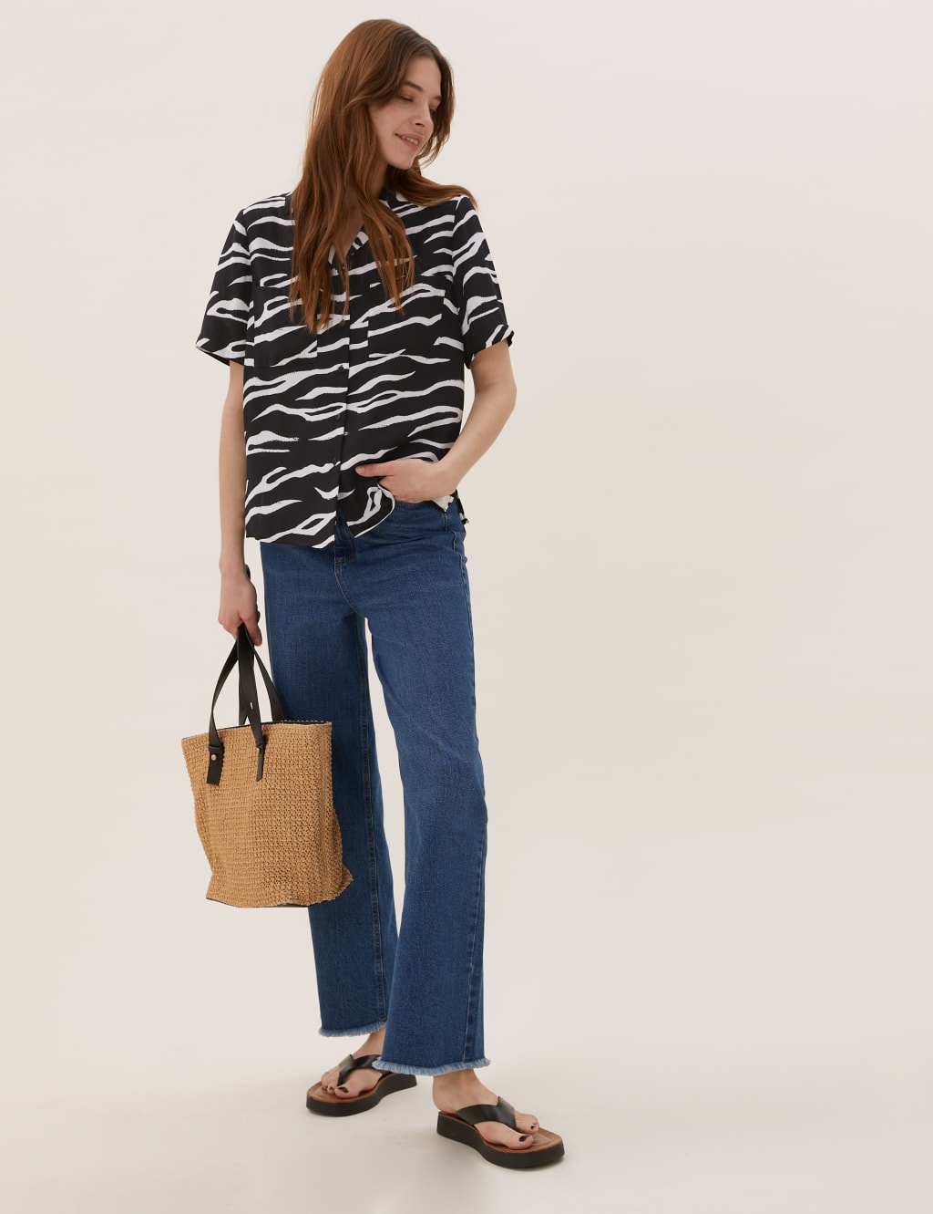 Animal Print Collared Short Sleeve Shirt 3 of 6