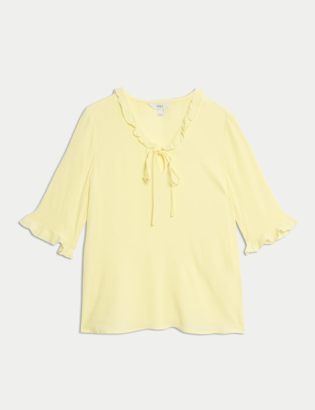V-Neck Frill Detail Blouse 2 of 4
