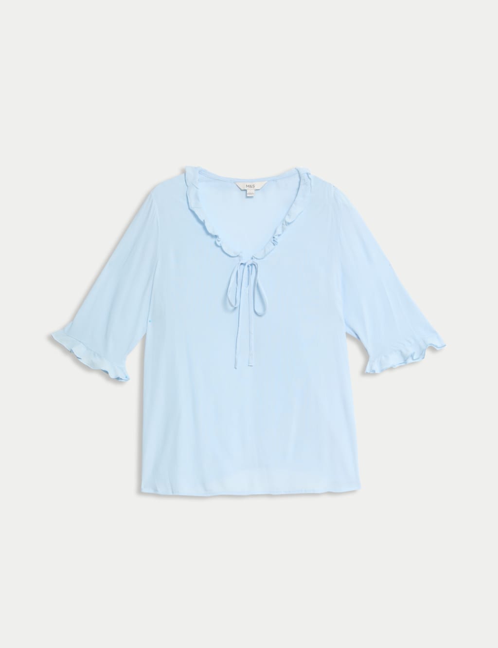 V-Neck Frill Detail Blouse 2 of 4