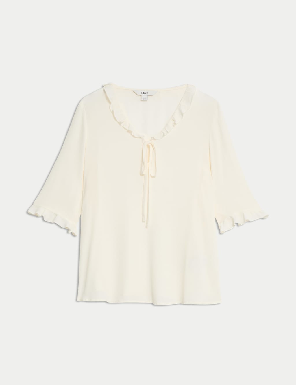 V-Neck Frill Detail Blouse 2 of 4