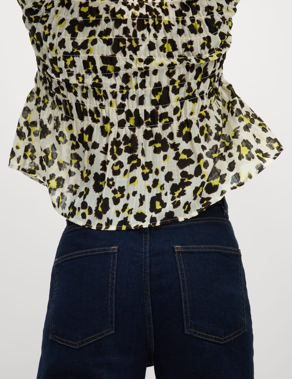 Shirred Tie Front Blouse 4 of 6