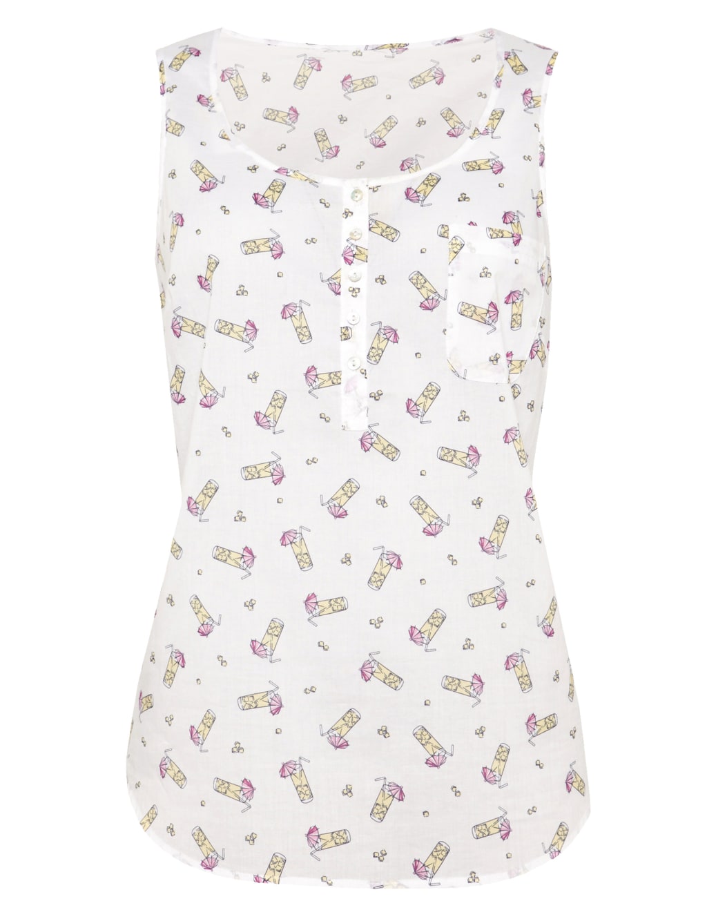 Pure Cotton Pina Colada Vest Top 3 of 5