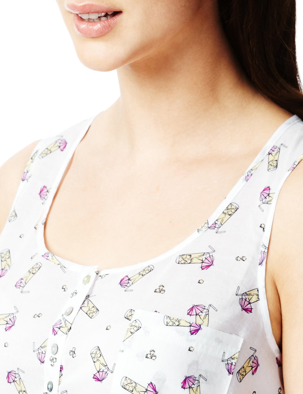 Pure Cotton Pina Colada Vest Top 5 of 5