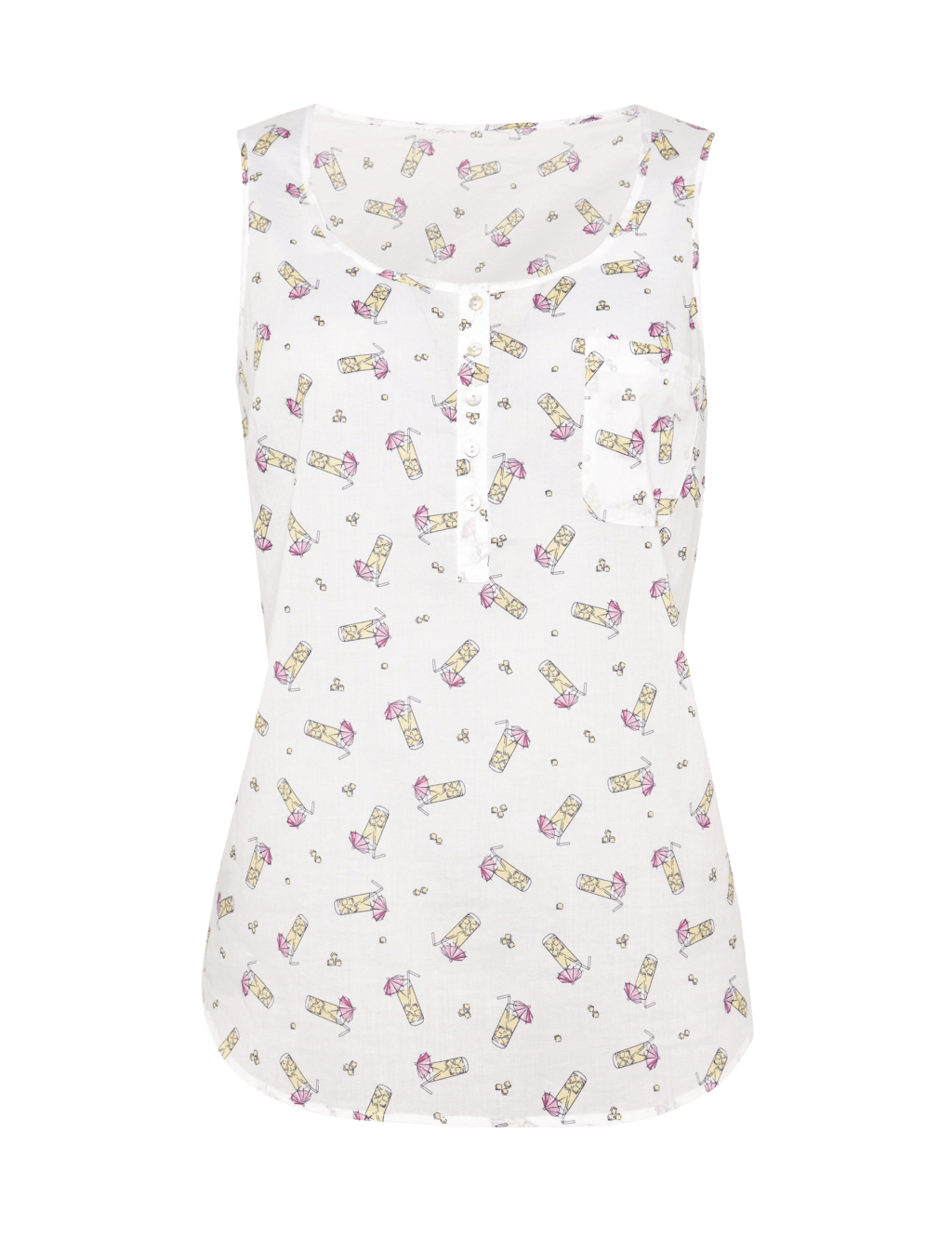 Pure Cotton Pina Colada Vest Top 2 of 5
