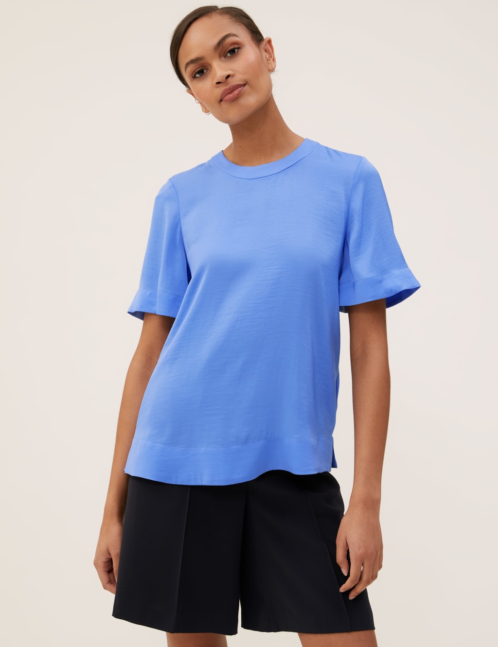 Round Neck Angel Sleeve Top 5 of 6