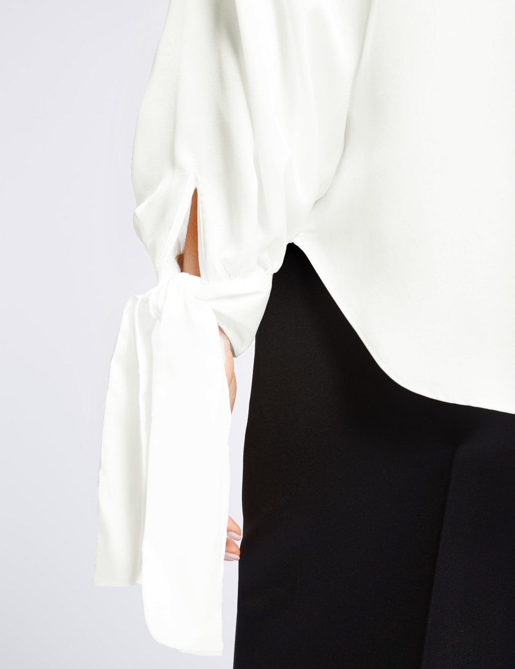 Tie Cuff Long Sleeve Shirt 5 of 5