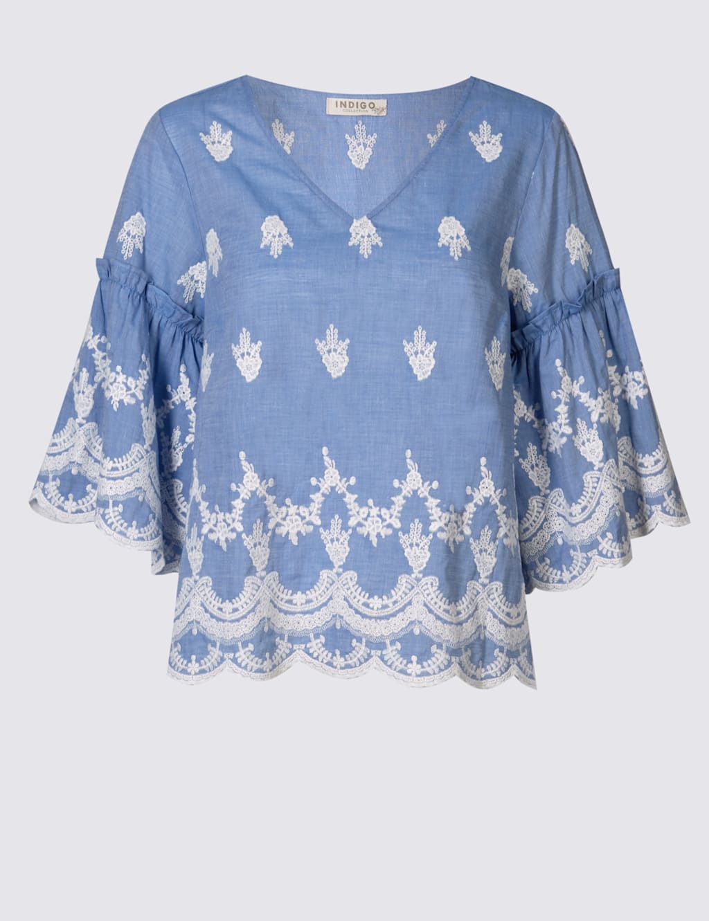 Pure Cotton Embroidered Shell Top 2 of 4
