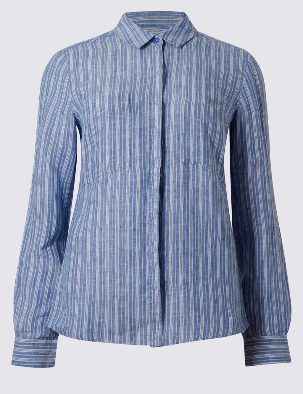 Pure Linen Striped Long Sleeve Shirt 2 of 4