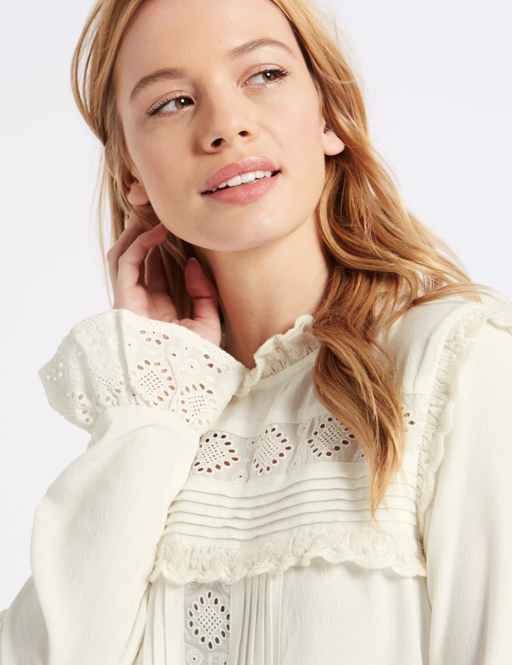 Petite ruffle blouse cheap