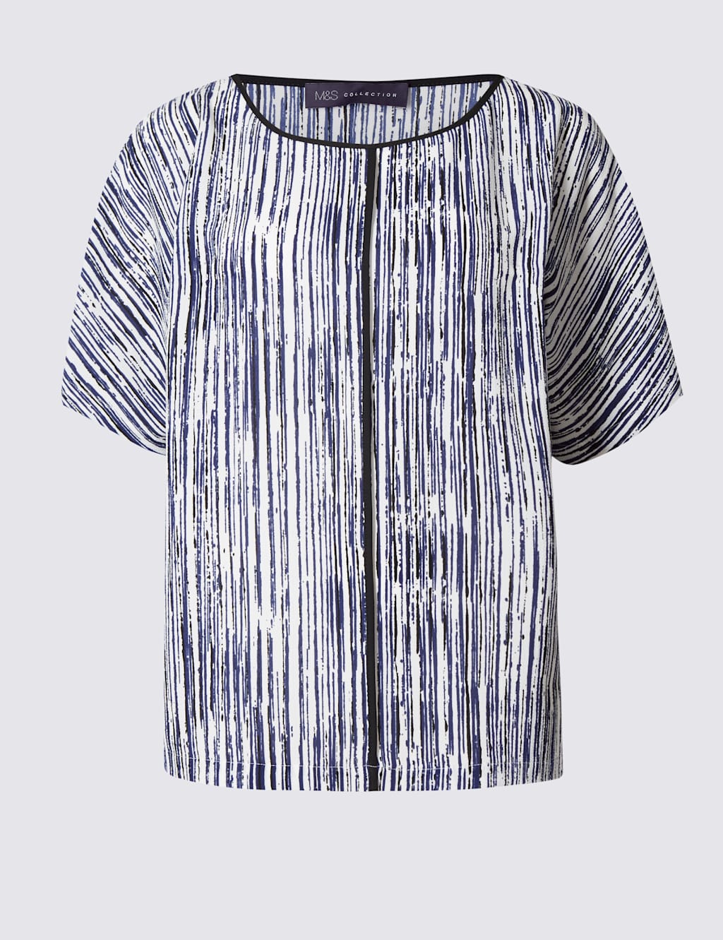 Scratch Line Short Sleeve Shell Top 2 of 4
