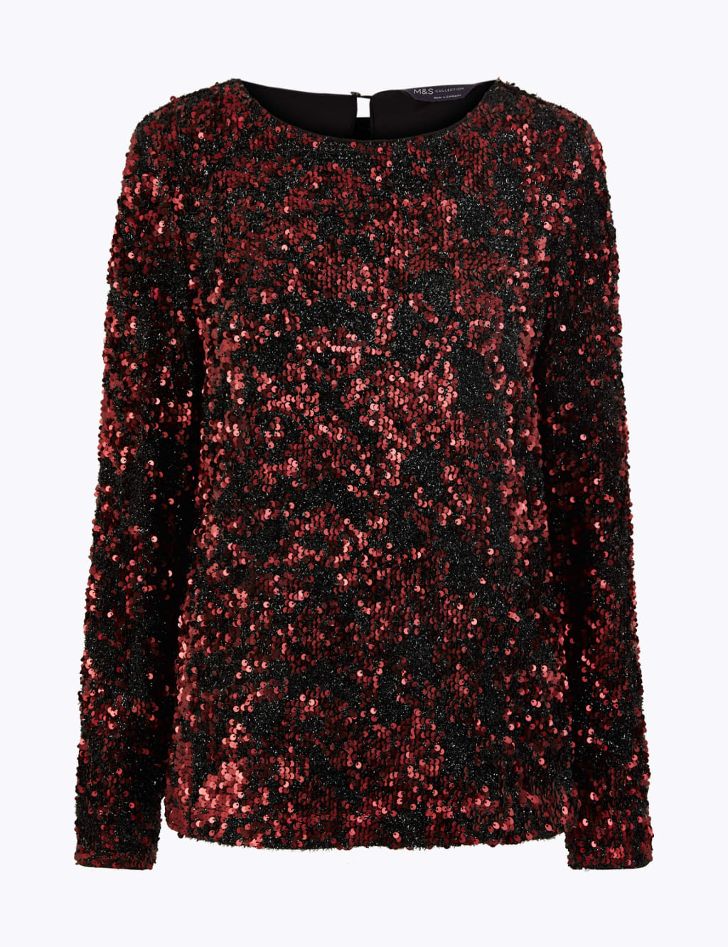 Sequin Long Sleeve Top M S Collection M S
