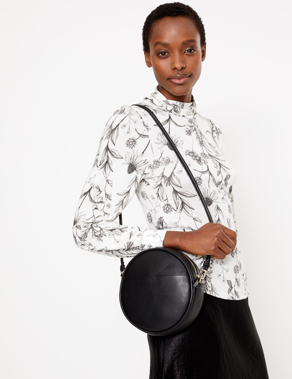 Floral Print Fitted Long Sleeve Top 5 of 5