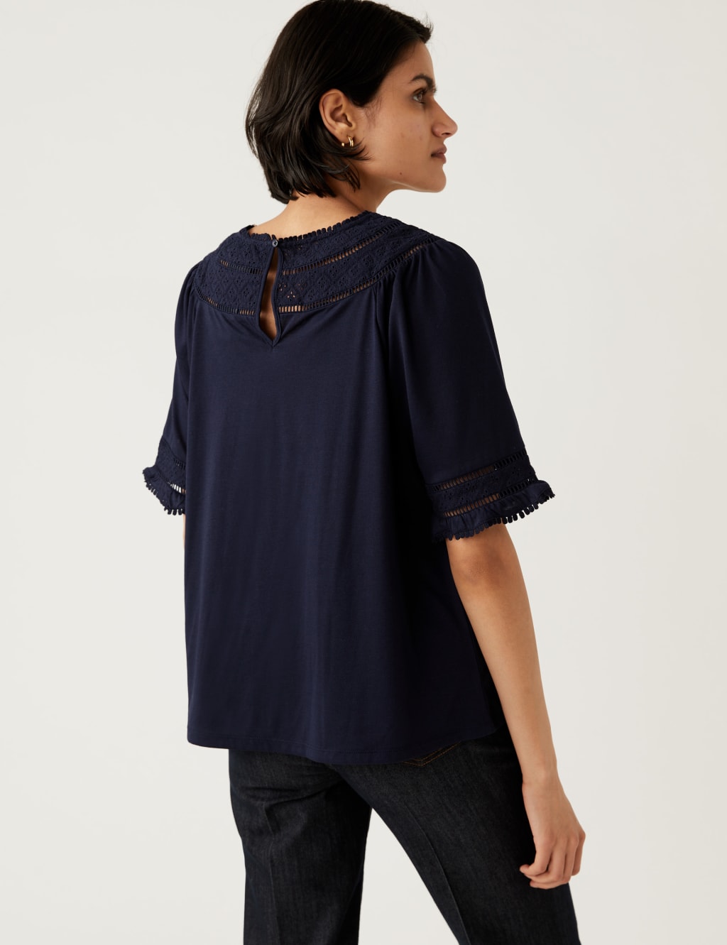 Jersey Lace Insert Top 6 of 6