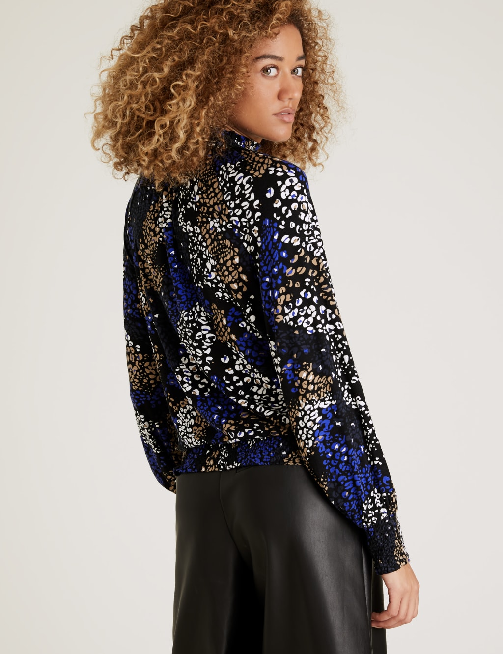 Animal Print High Neck Top 4 of 4