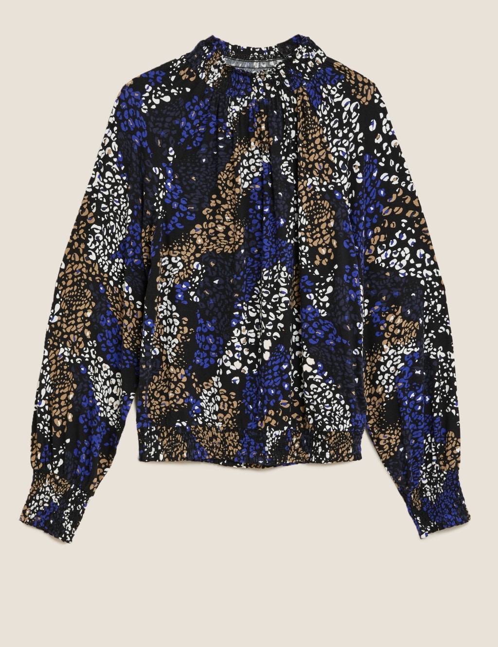 Animal Print High Neck Top 2 of 4