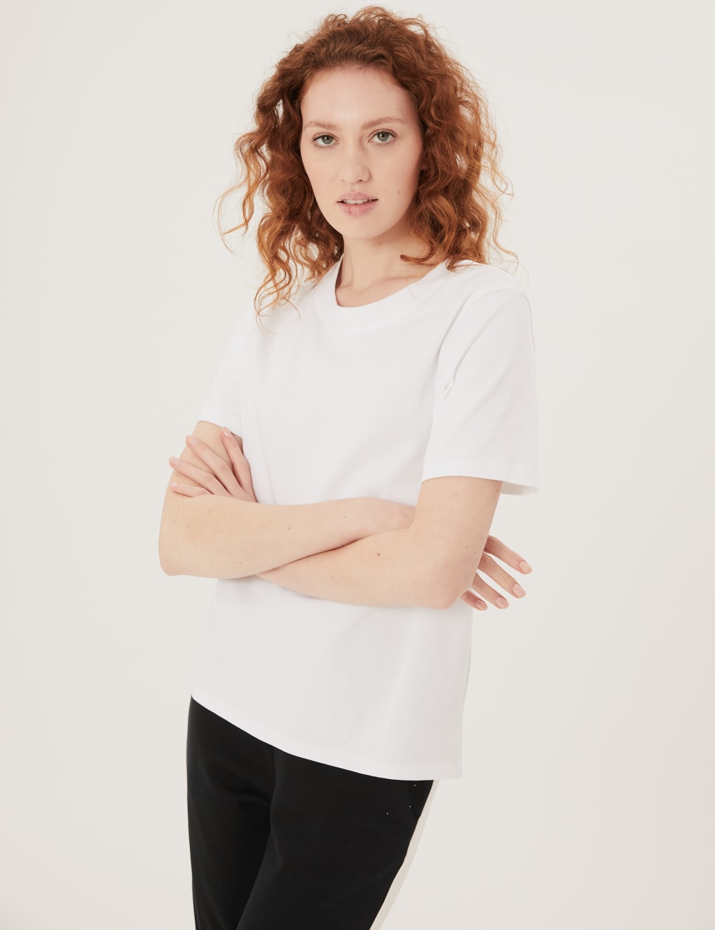 Pure Cotton Crew Neck T-Shirt 4 of 5