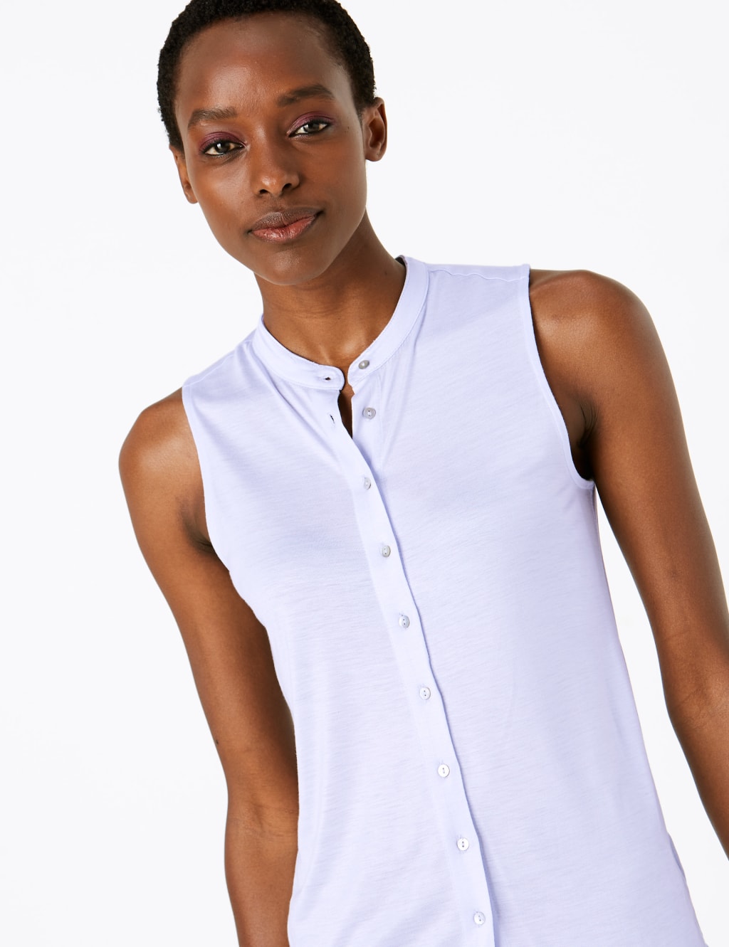 Jersey Longline Sleeveless Shirt 3 of 4