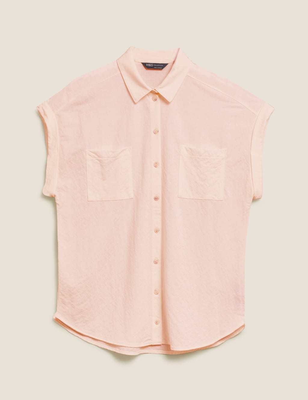 Jersey Collared Relaxed Short Sleeve Shirt 2 of 5
