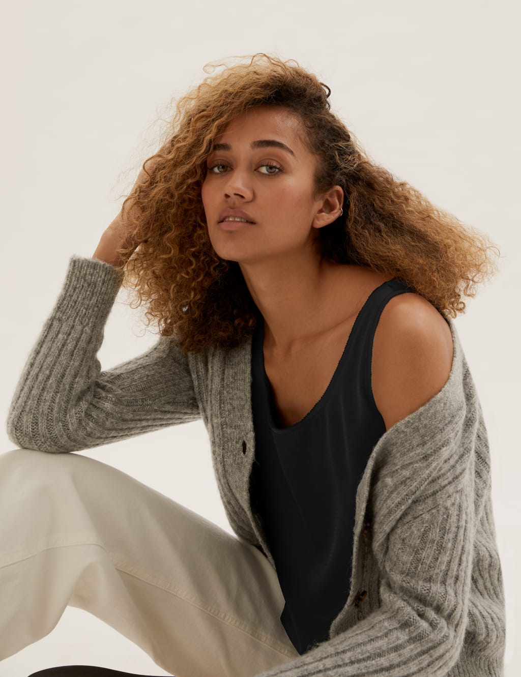 Jersey Crew Neck Relaxed Sleeveless Top 6 of 6
