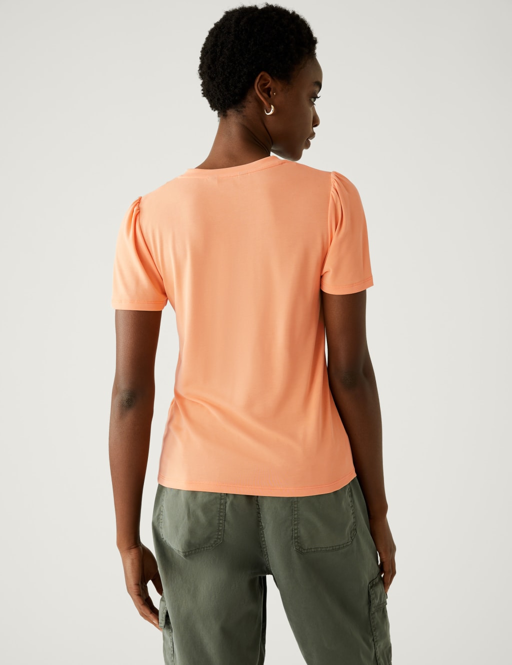 Jersey Regular Fit Angel Sleeve T-Shirt 5 of 5