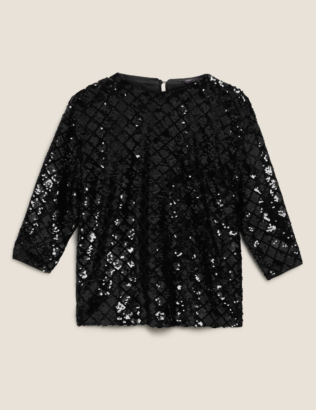 Marks and spencer sequin tops discount