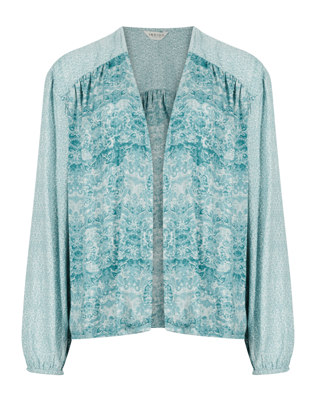 Modal Blend Floral Kimono Cover-Up Top 2 of 4