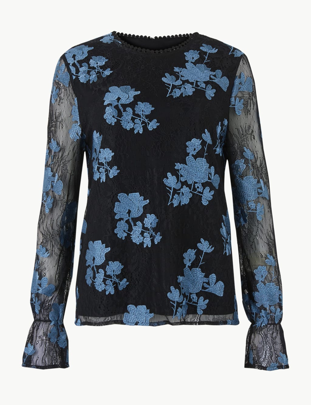 Embroidered Lace Blouse 2 of 5