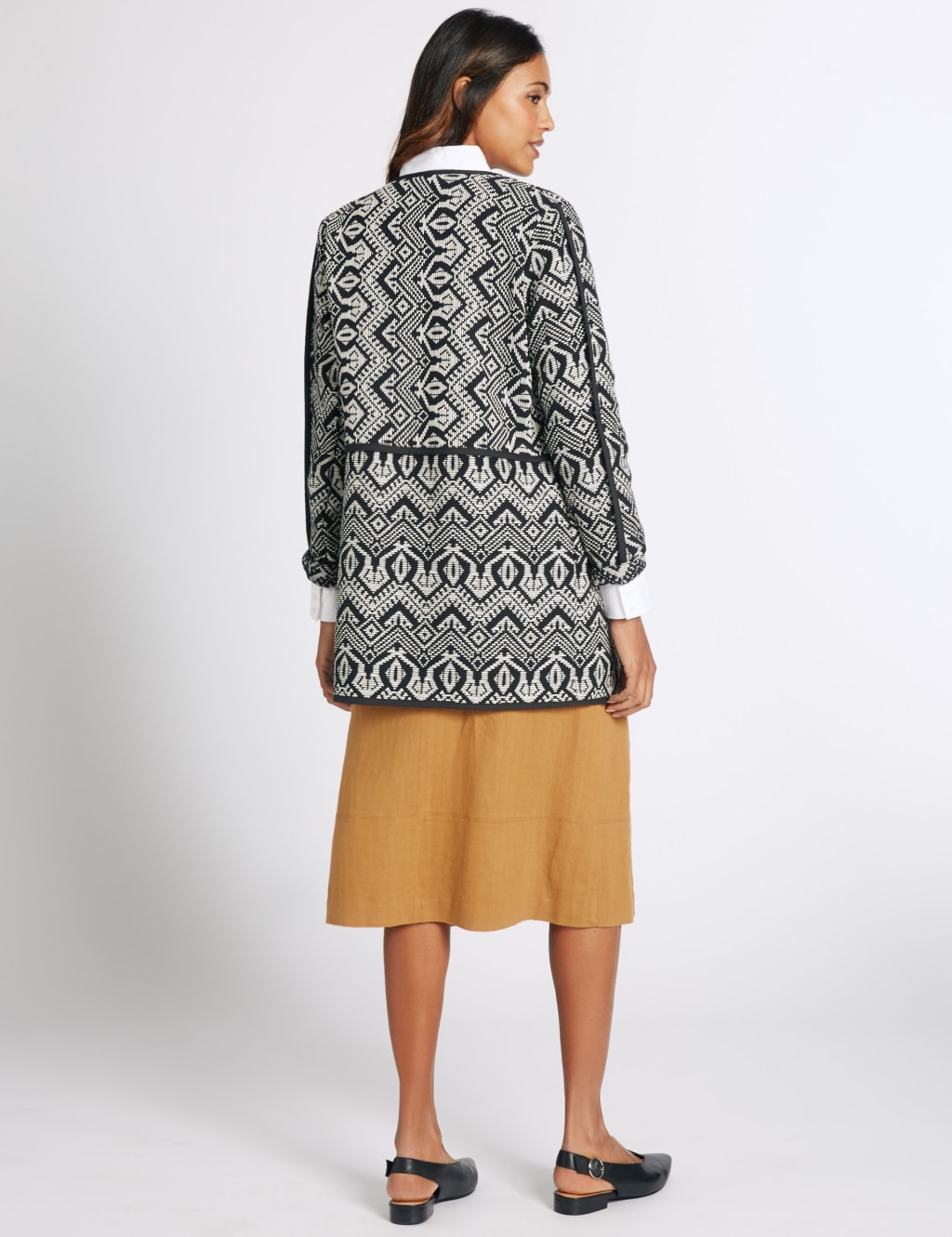 Cotton Rich Edge To Edge Coat 3 of 4