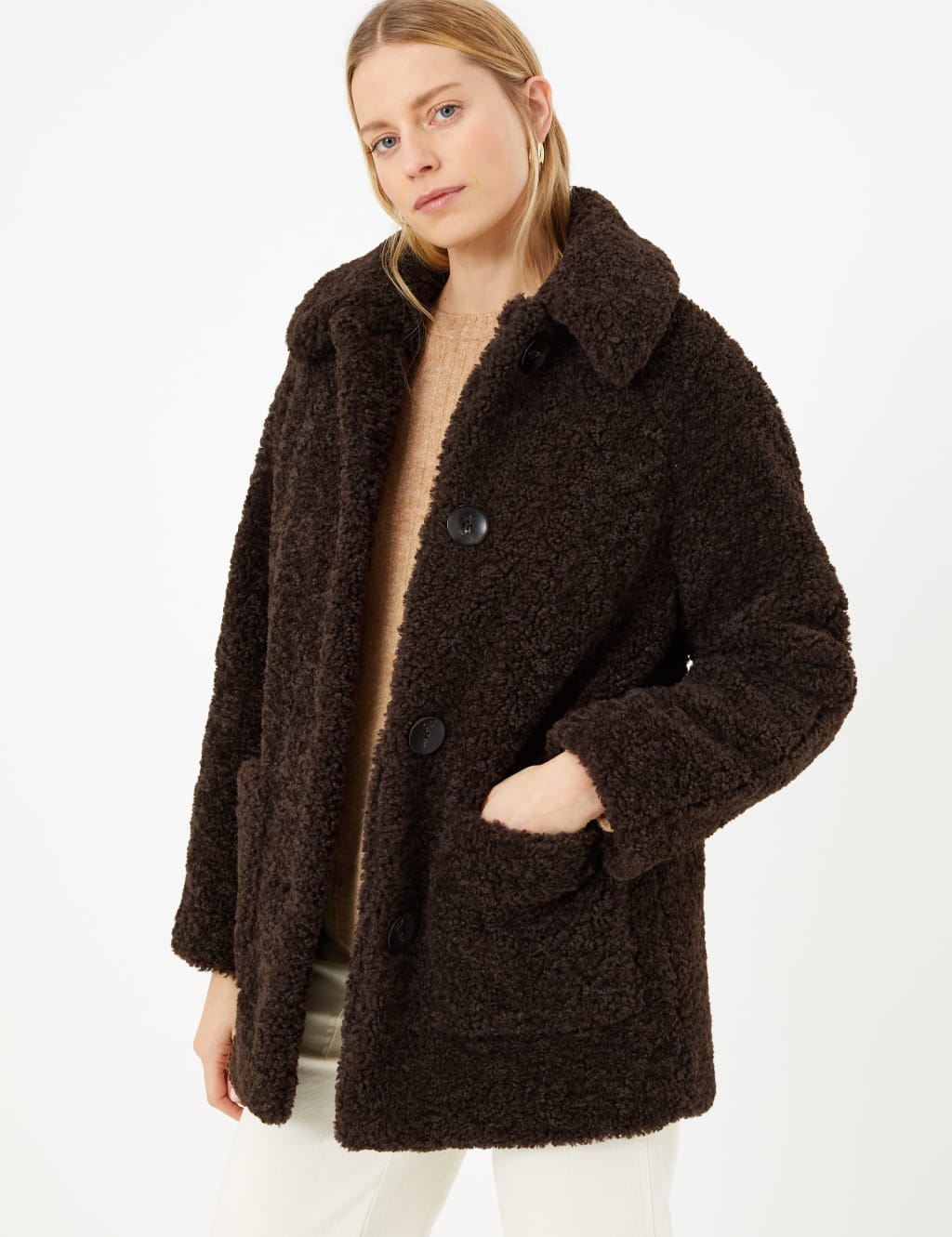 Teddy coat marks and spencer deals