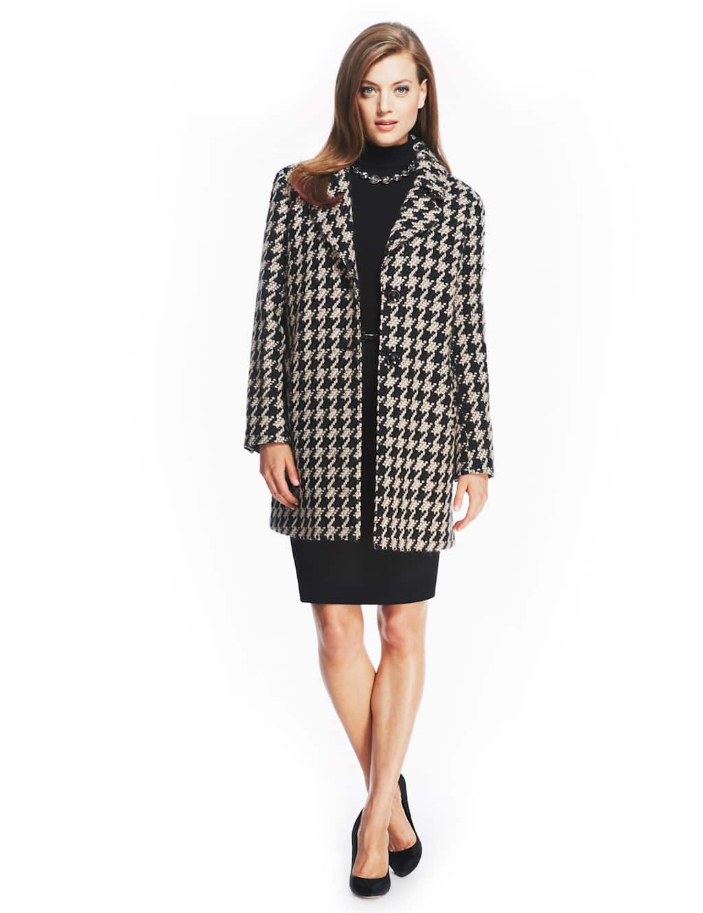 Dogtooth Coat with Wool 5 of 9