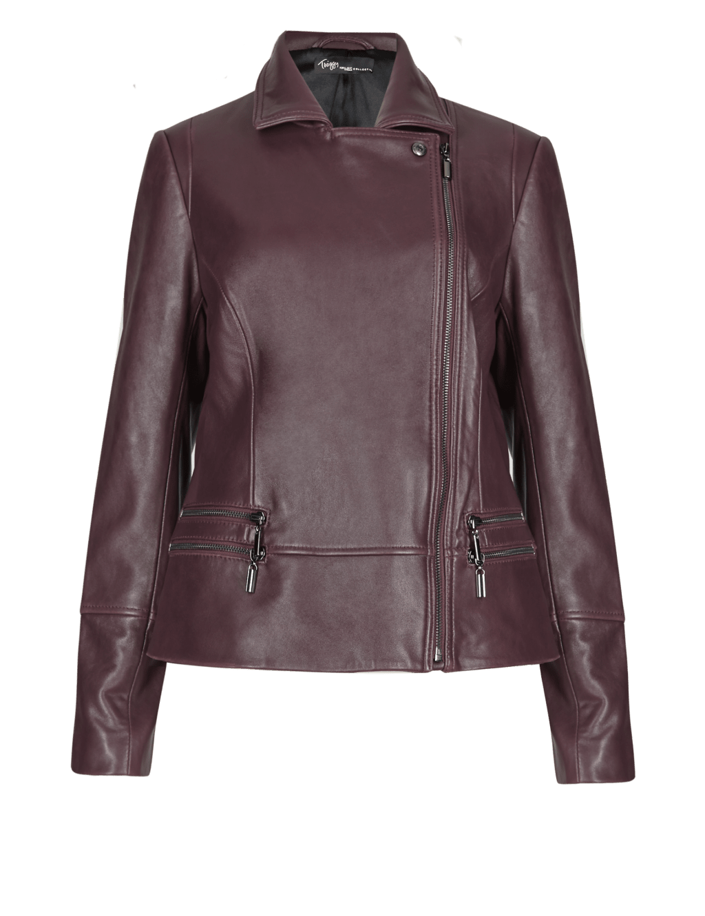 Twiggy for M&S Collection Leather Biker Jacket 2 of 4