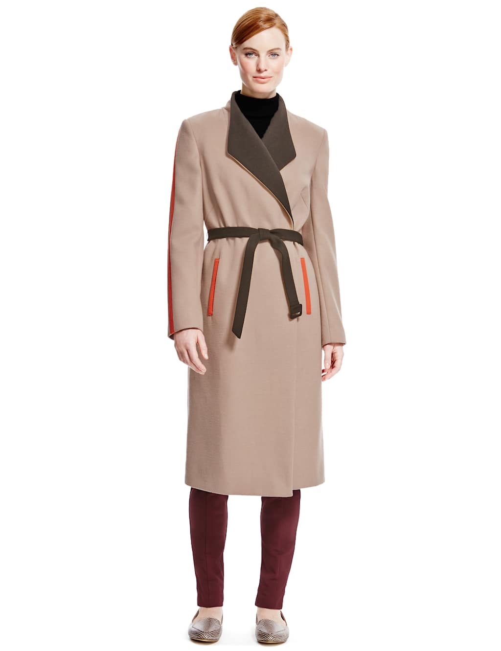 Collared Neck Overcoat 1 of 6