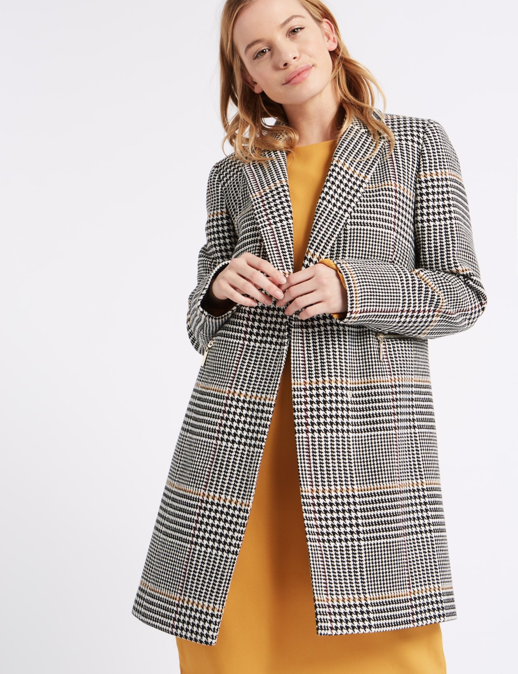 PETITE Double Breasted Coat M S Collection M S