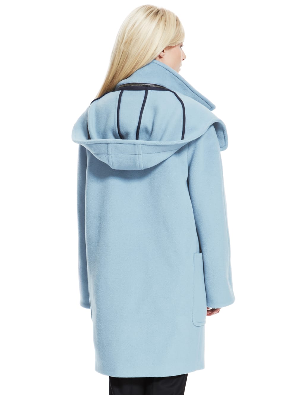 Best of British Pure Wool Hooded Duffle Coat M S Collection M S
