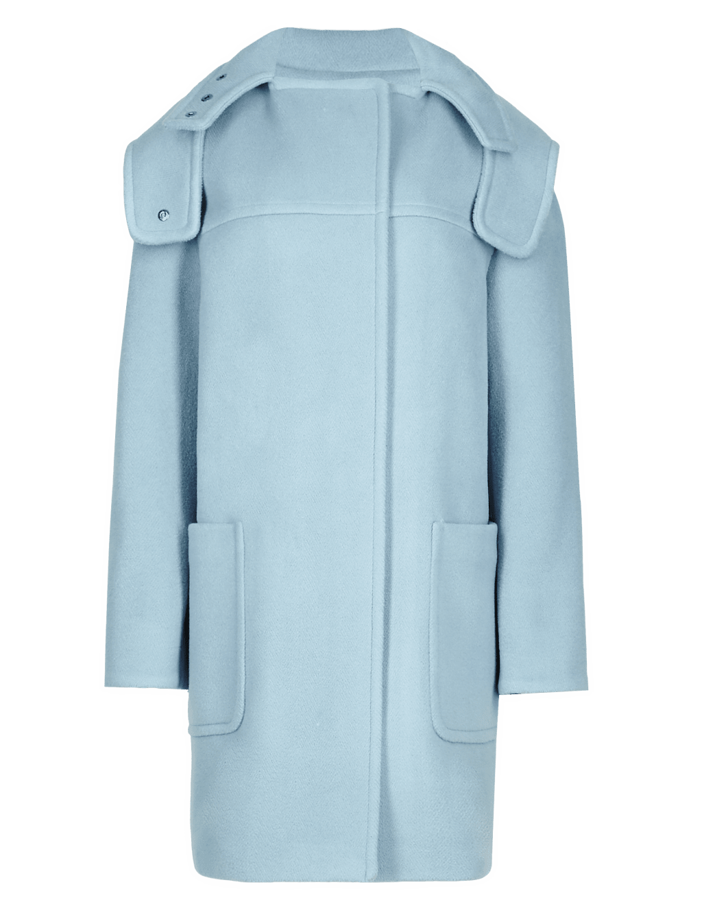 Best of British Pure Wool Hooded Duffle Coat M S Collection M S