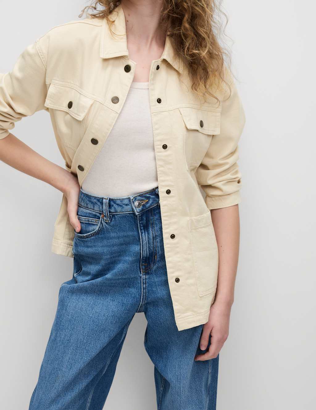Denim Belted Jacket 5 of 7