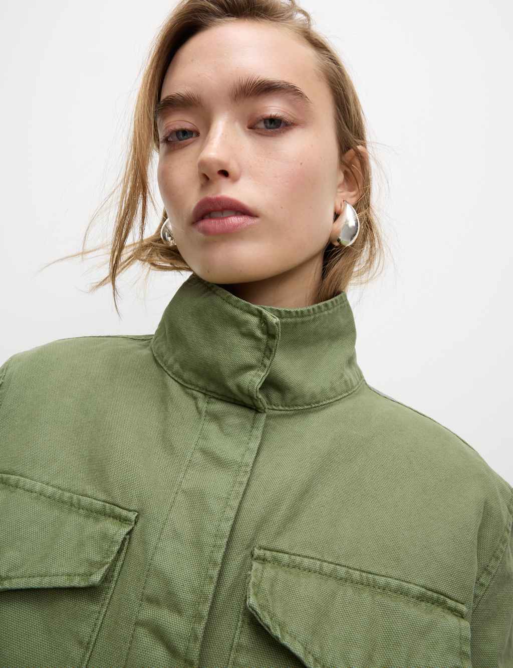 Pure Cotton Lightweight Utility Jacket 3 of 6