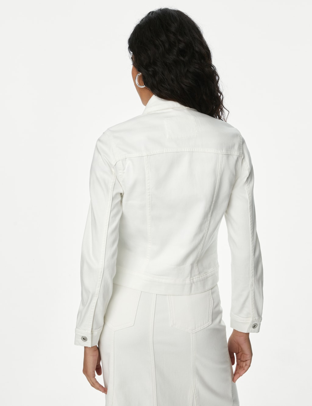 White denim jacket marks and spencer on sale