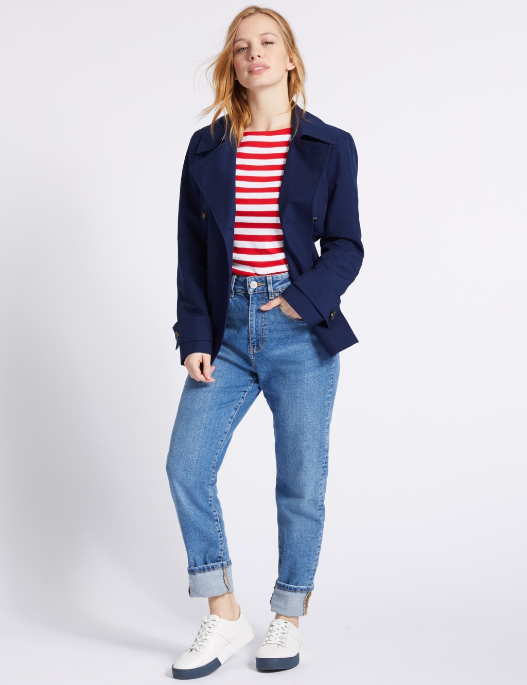 PETITE Trench Coat with Stormwear M S Collection M S